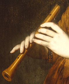 hands with recorder